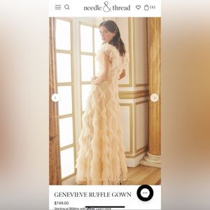 Needle and Thread Gown (excellent condition)